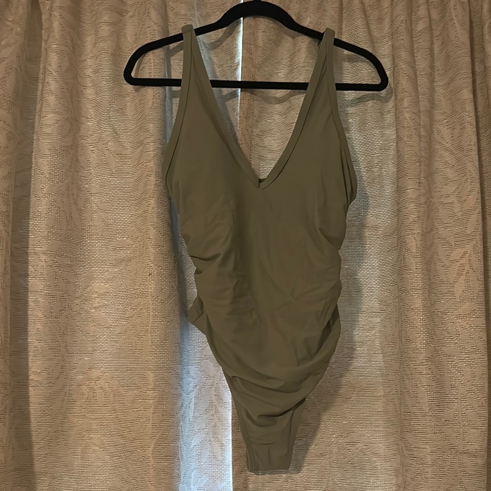 4/$15 Olive Green One-Piece Swimsuit